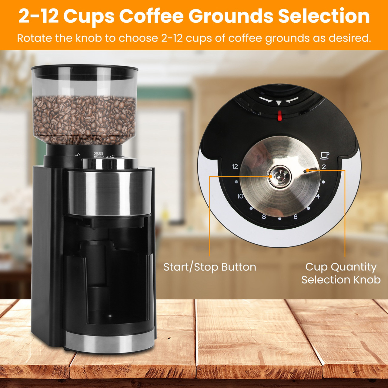 Electric Conical Burr Coffee Grinder product image
