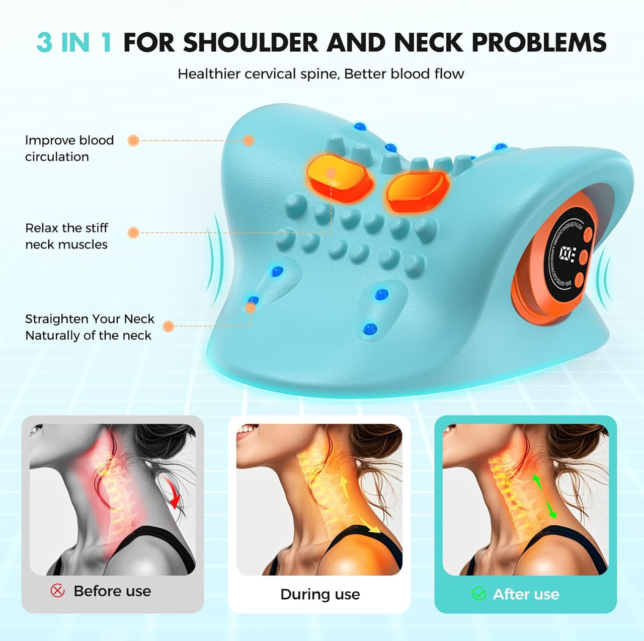 Shiatsu Heated Neck Massager  product image
