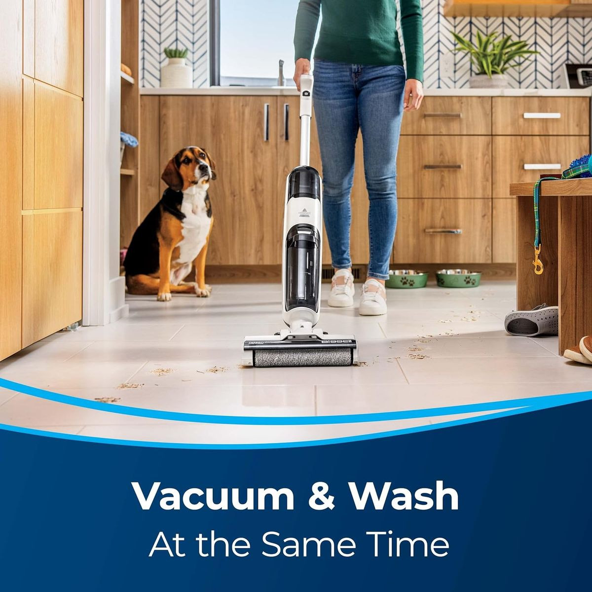 Bissell TurboClean Cordless Hard Floor Cleaner Mop and Wet/Dry Vacuum product image