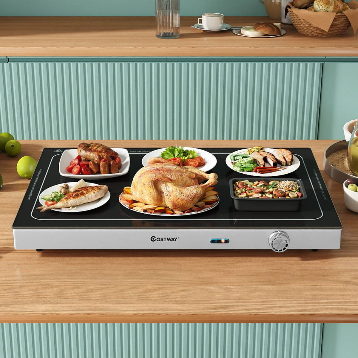 Electric Warming Tray with Built-In Thermostat product image