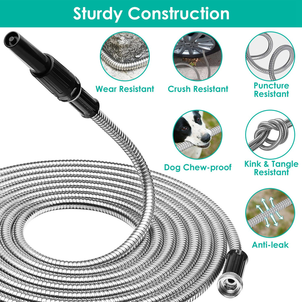 Stainless Steel Garden Hose Kit product image