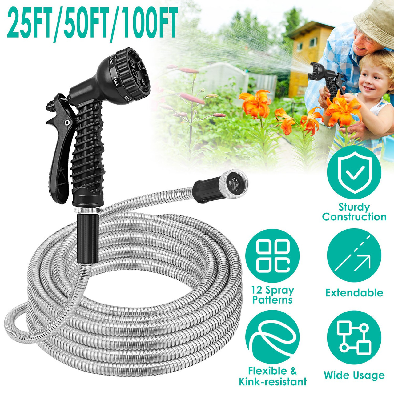 Stainless Steel Garden Hose Kit product image