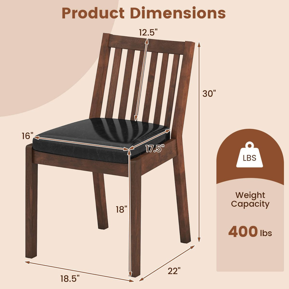 Dining Chairs Set -  2 or 4  Pack  product image