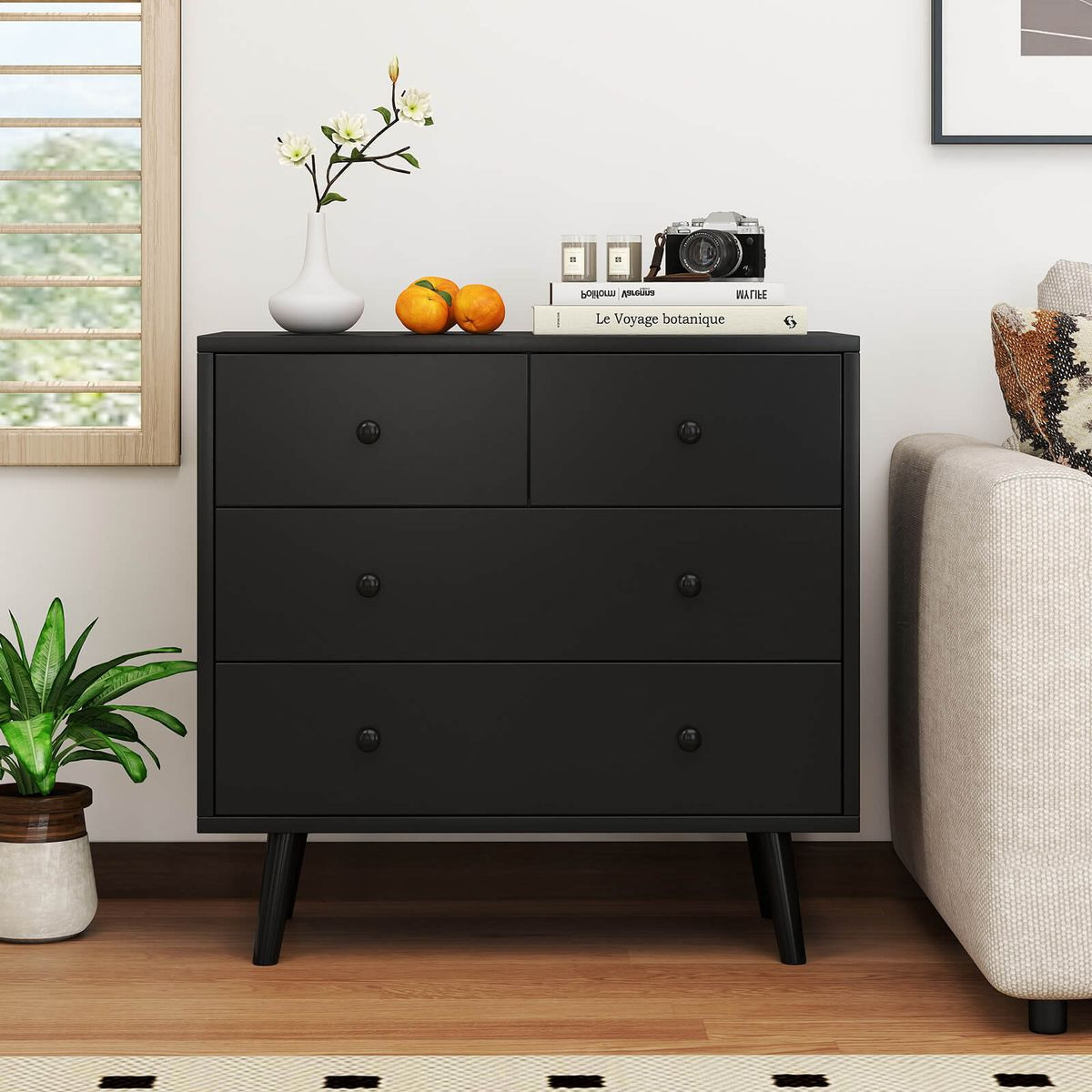 Mid-Century 4-Drawer Dresser product image