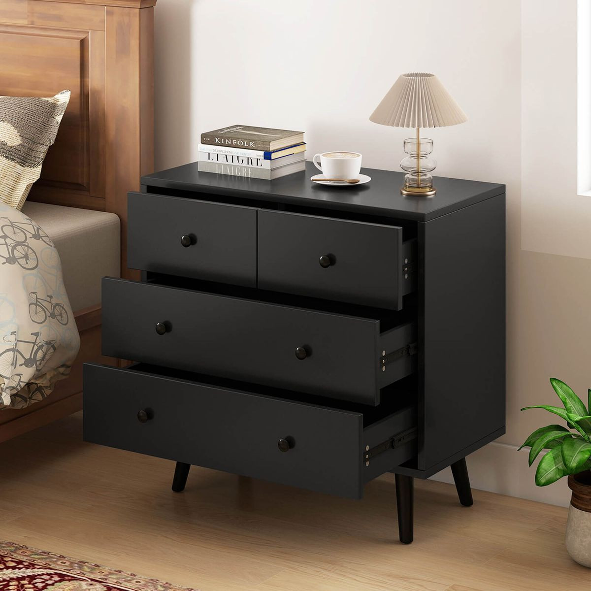 Mid-Century 4-Drawer Dresser product image