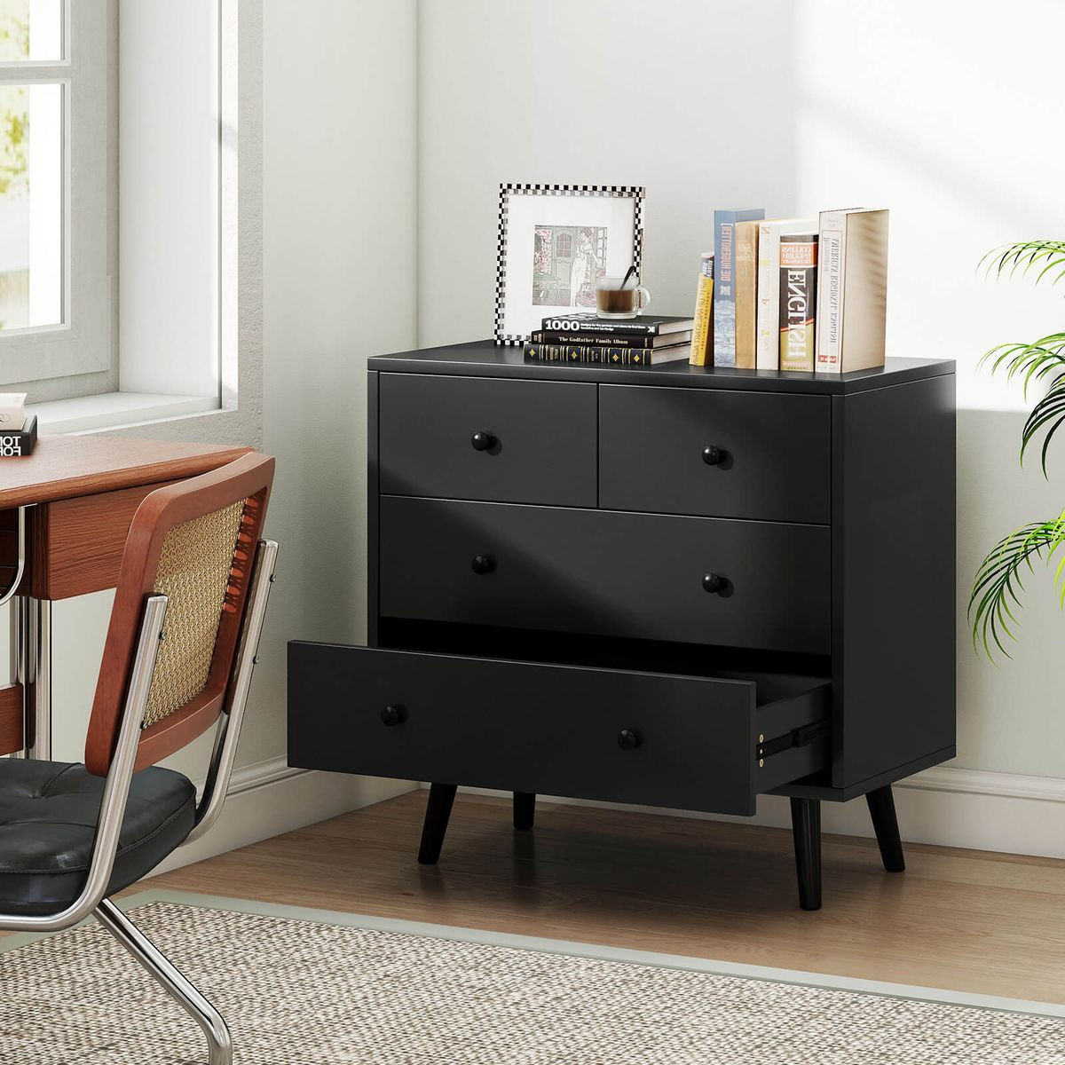 Mid-Century 4-Drawer Dresser product image