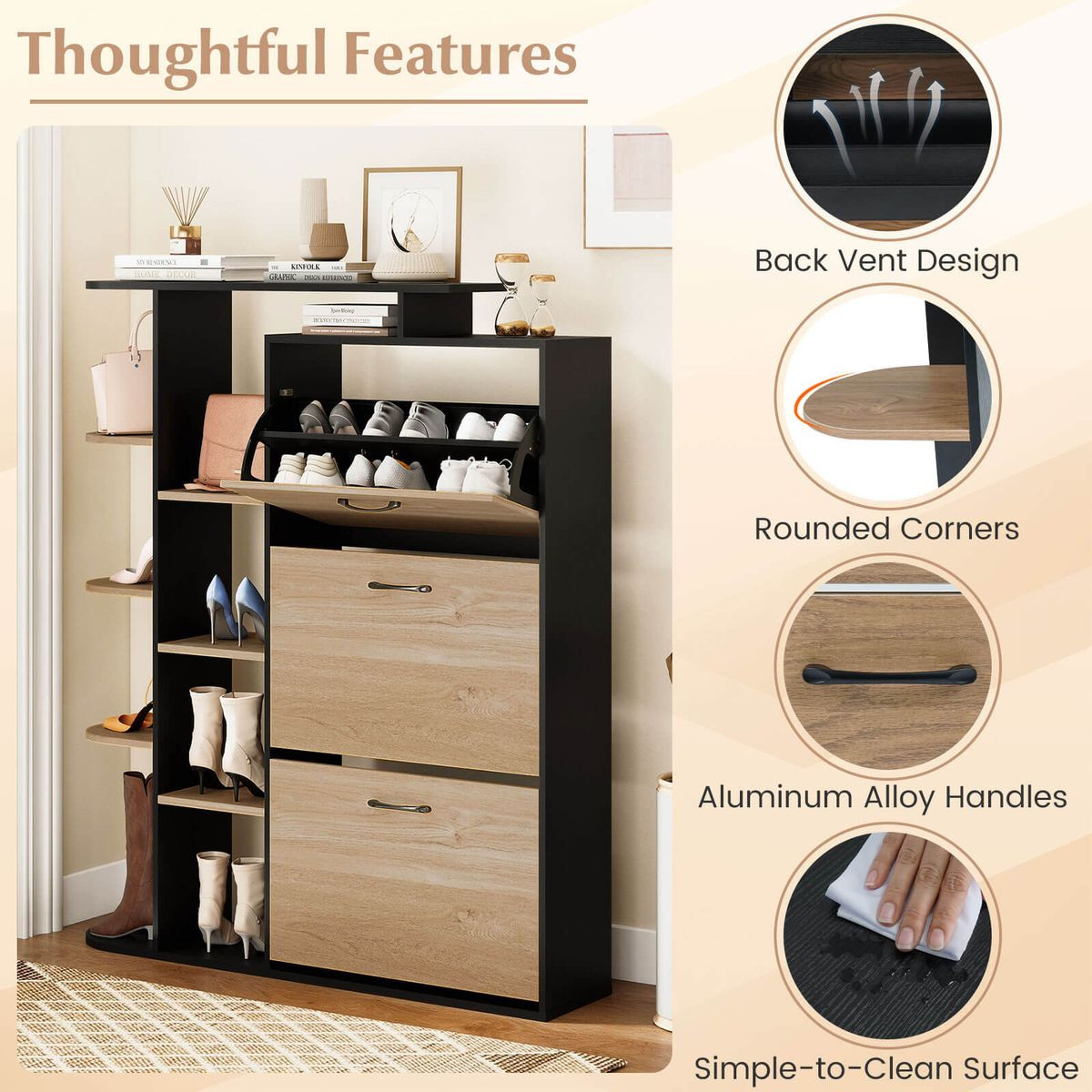 Open Shelf Shoe Cabinet  product image