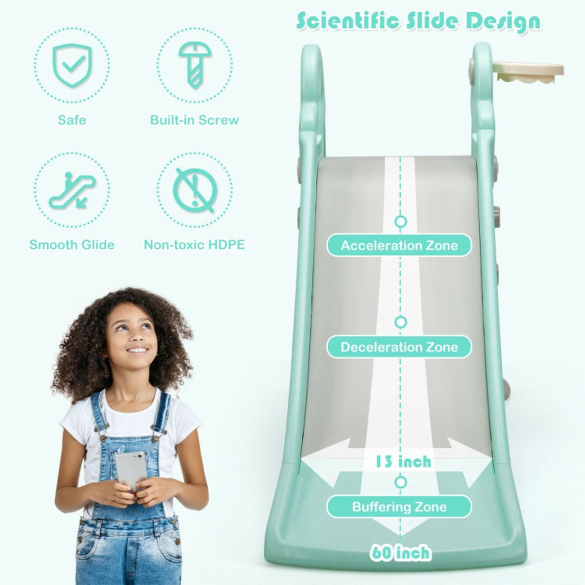 3-in-1 Kids Climber Slide Play Set product image