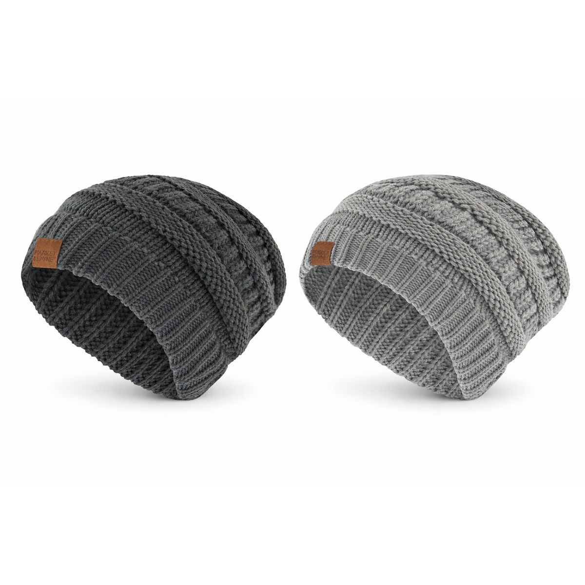 Market & Layne Women's Warm Winter Beanie (2-Pack) product image