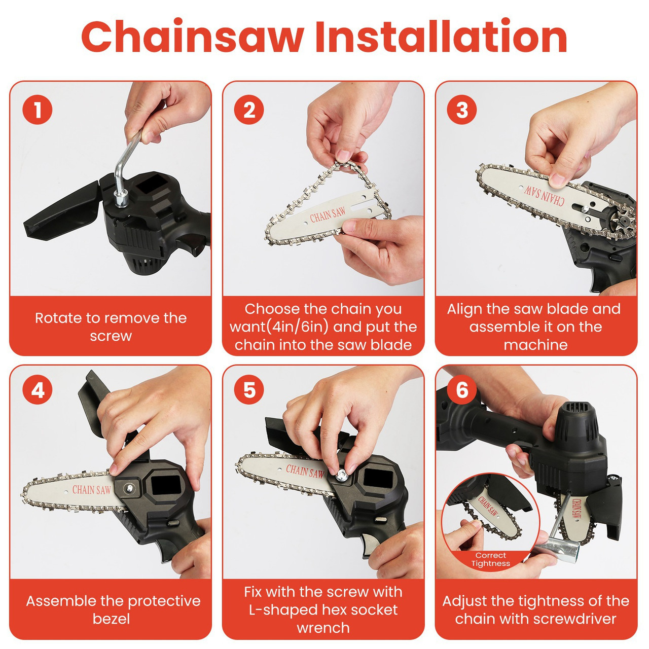 3-in-1 Cordless Electric Pole Saw, Mini Chainsaw, and Grass Trimmer product image