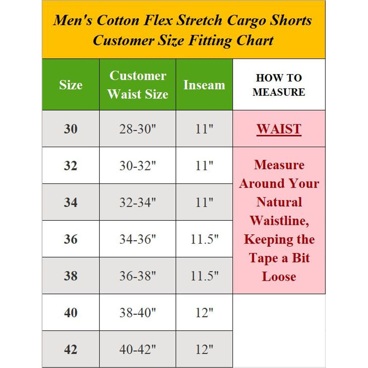 Men's Cotton Flex Stretch Cargo Shorts (3-Pack) product image