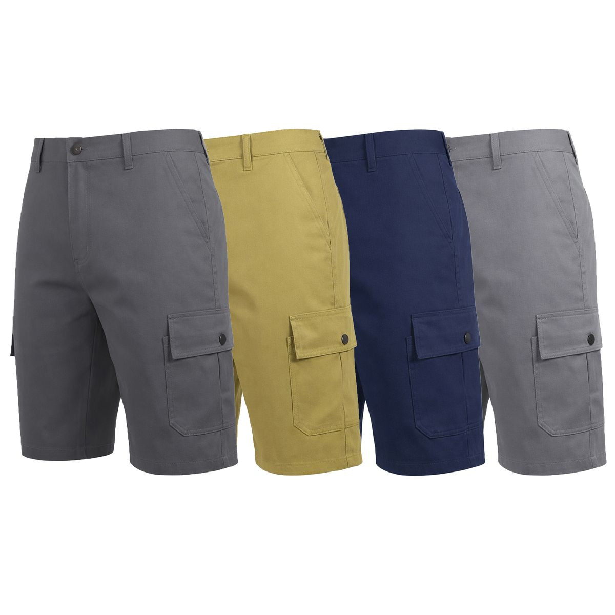 Men's Cotton Flex Stretch Cargo Shorts (3-Pack) product image