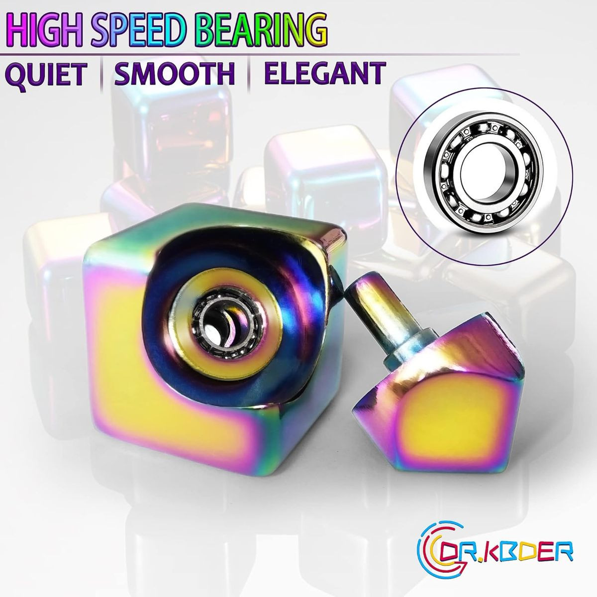 Premium Metal Cube Fidget Spinner product image