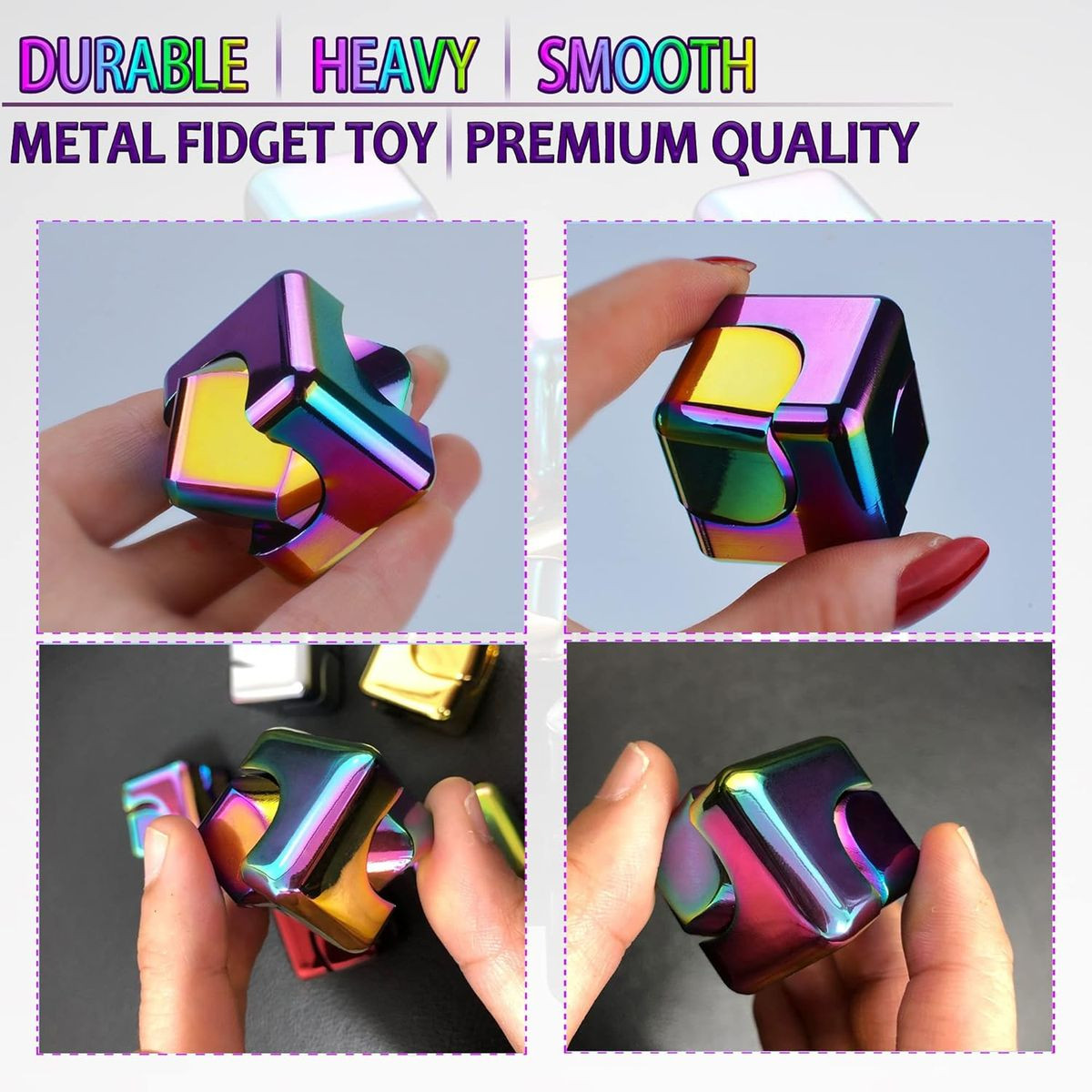 Premium Metal Cube Fidget Spinner product image