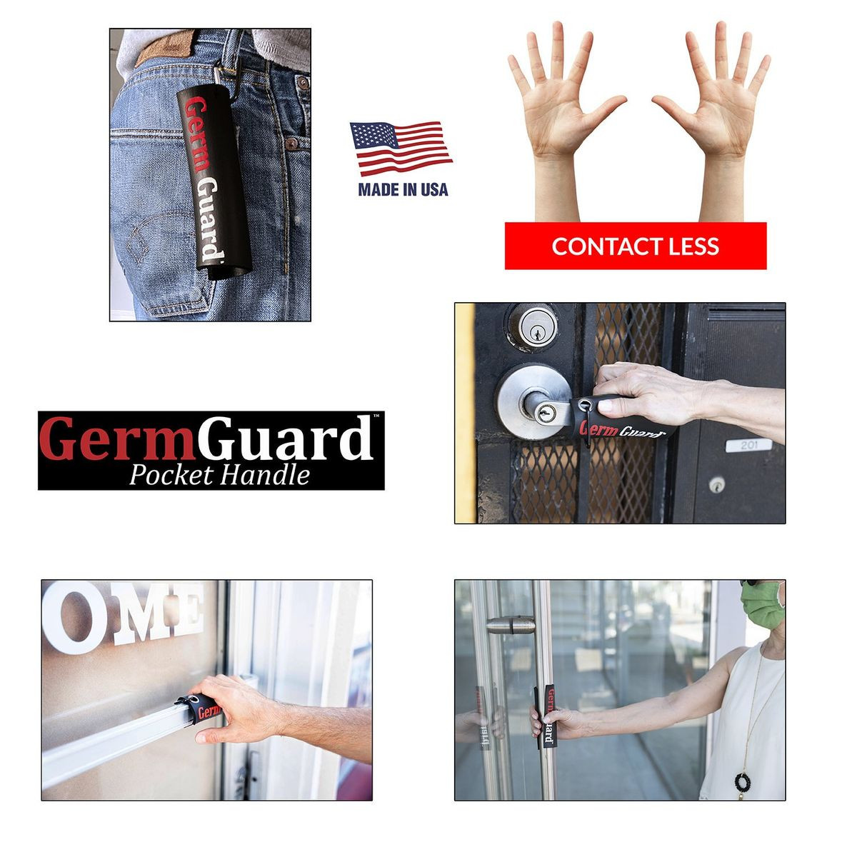 Germ Guard Contactless Shopping Cart Handles (4-Pack) product image