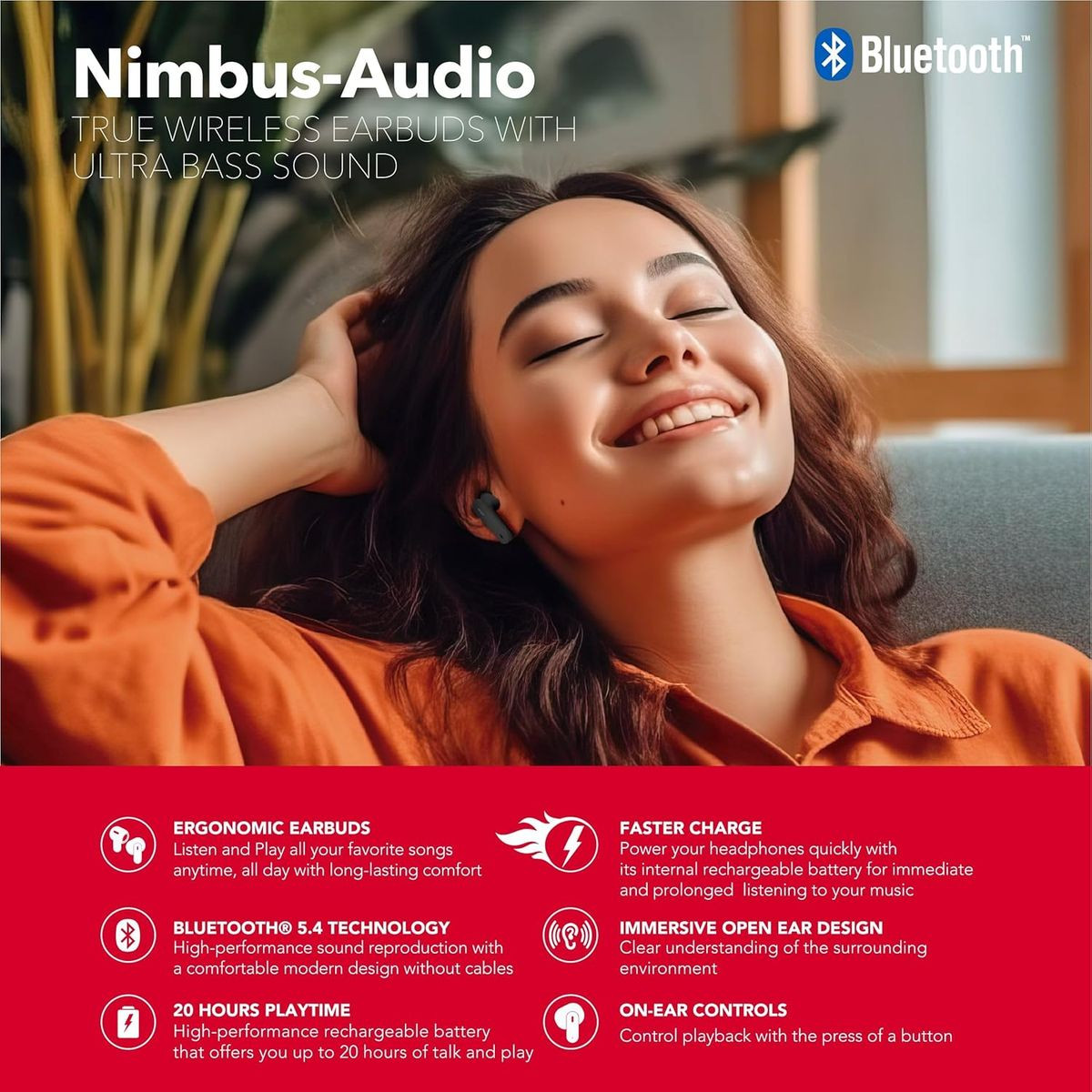 RCA Wave-78 True Wireless Earbuds product image