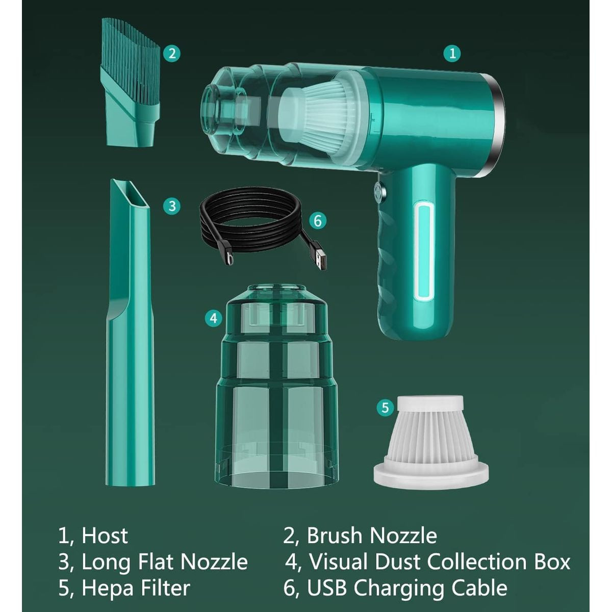 Vehicle Mounted Portable Handheld Vacuum Cleaner product image