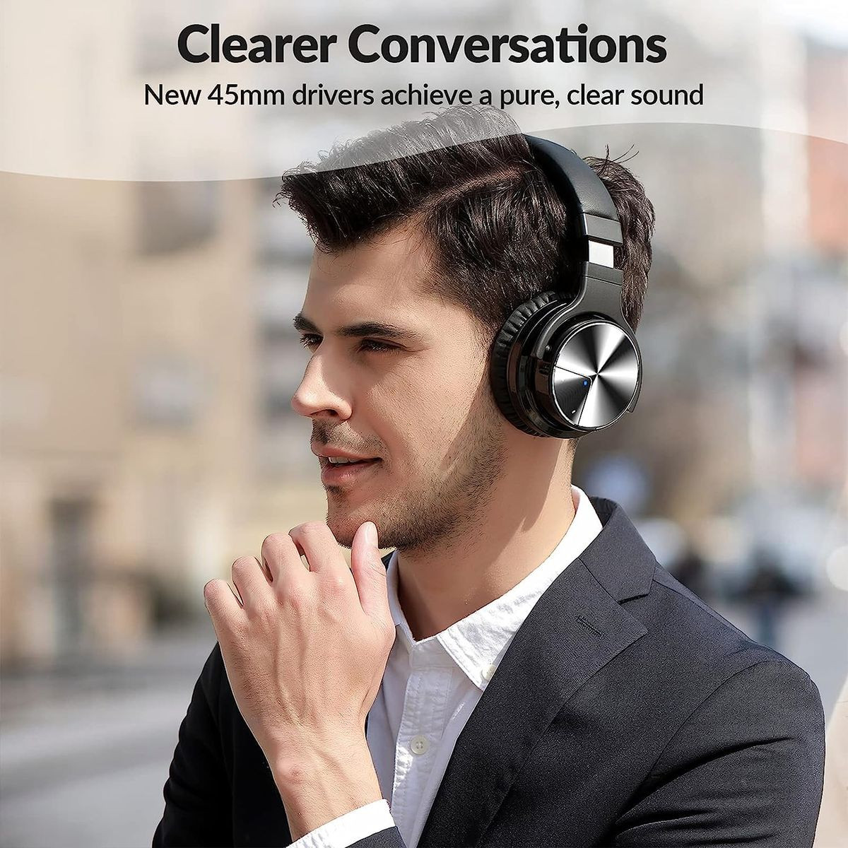 Silensys E7 PRO Active Noise Cancelling Wireless Headphones product image
