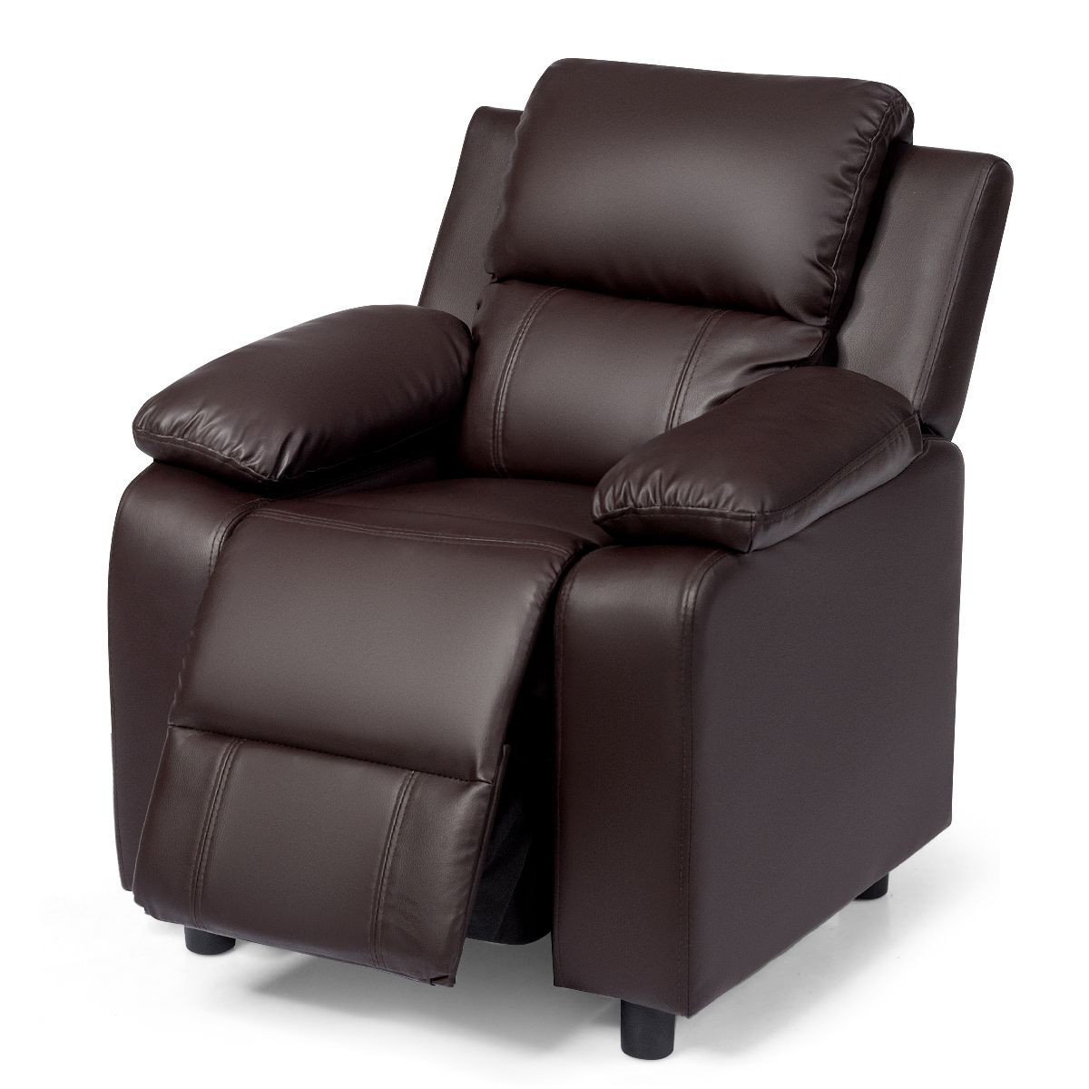Children's PU Leather Recliner with Armrest and Headrest product image