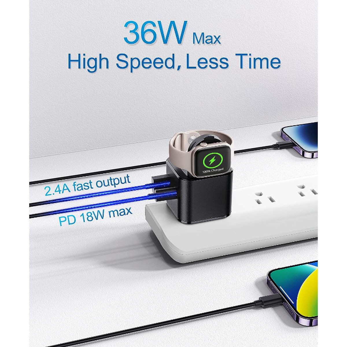 BeaSaf 36W for Apple Dual Ports Wall Charging Block product image