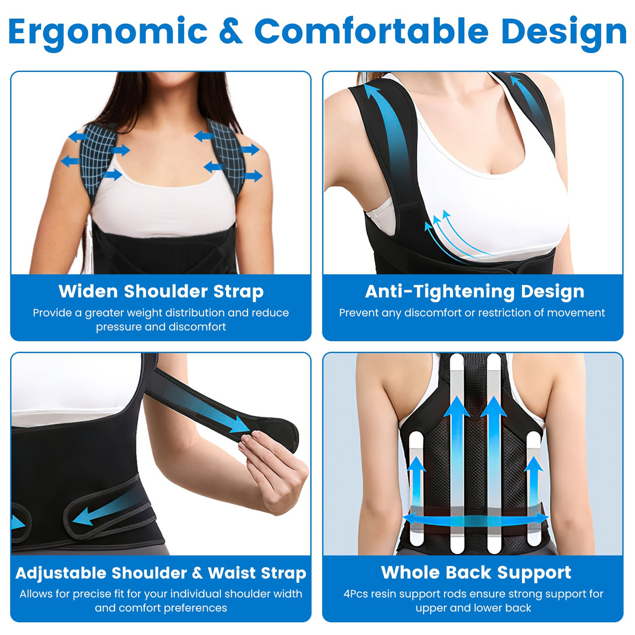 Posture Corrector Adjustable Back Brace  product image