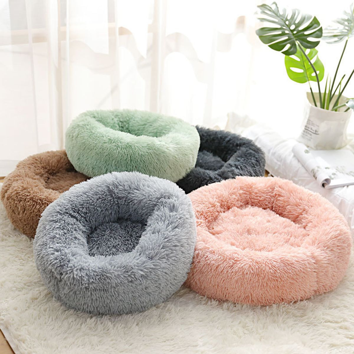 Fluffy Round Pet Bed product image