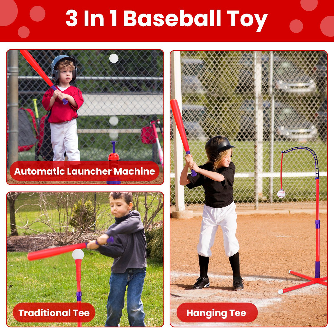 3-In-1 Baseball Toy Set  product image