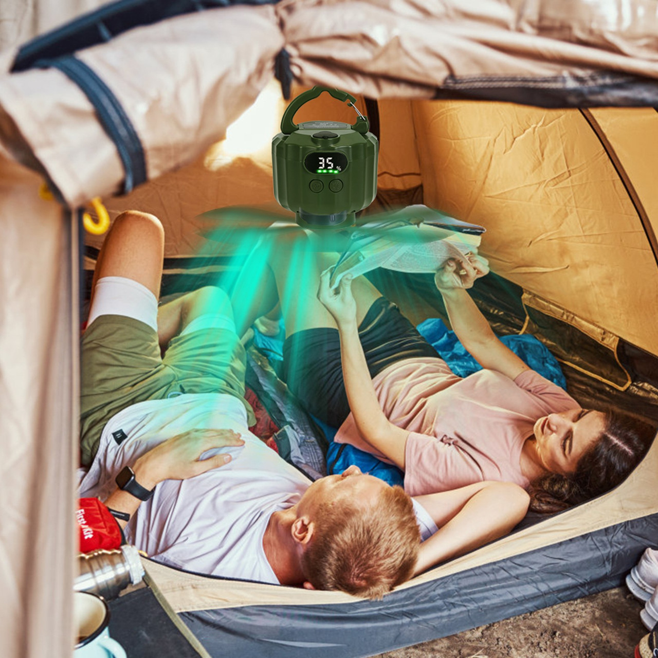 3-in-1 Portable Camping LED Fan product image