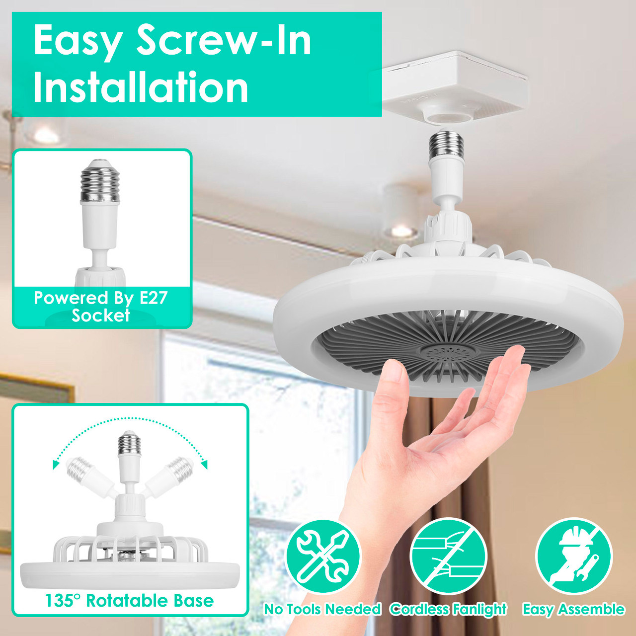 Socket Fan Light product image