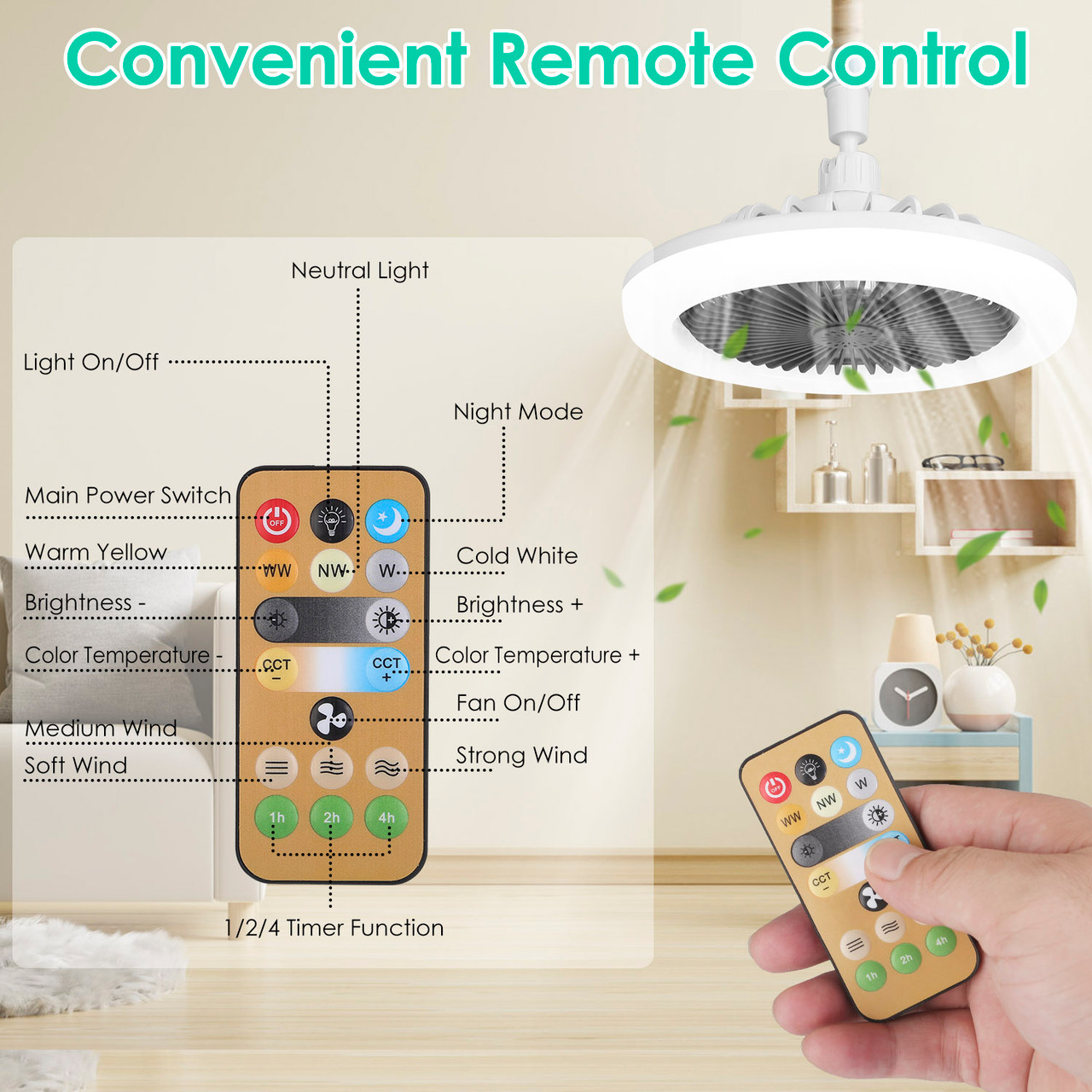 Socket Fan Light product image