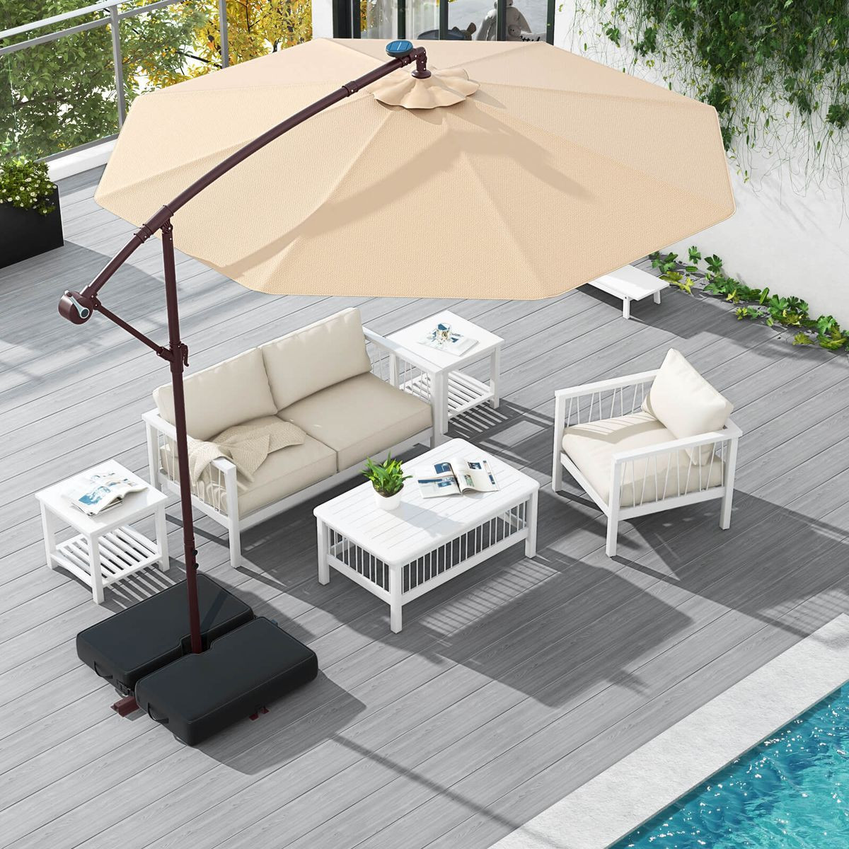 Patio Hanging Offset Umbrella  product image