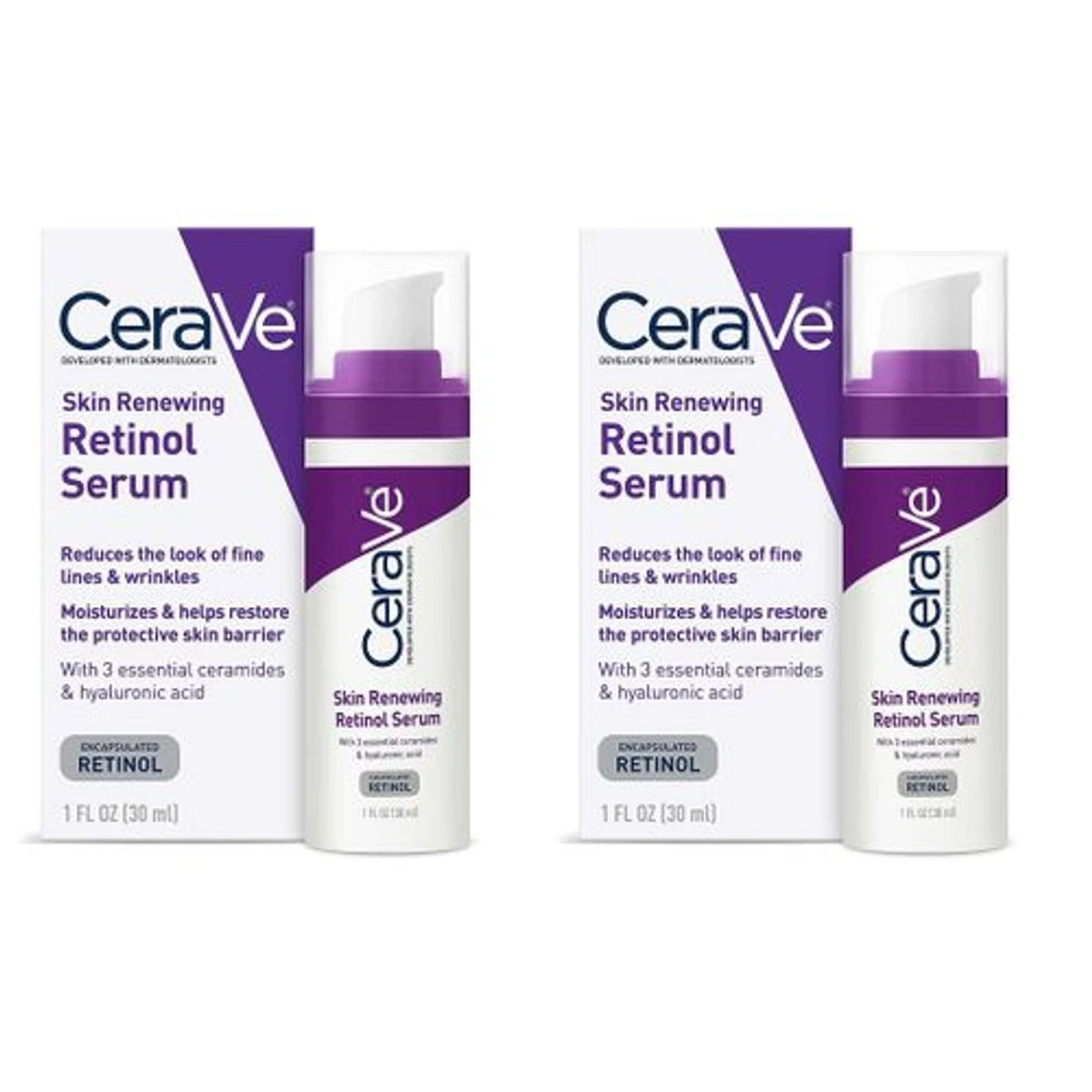 CeraVe Skin Renewing Retinol Serum (2-Pack) product image
