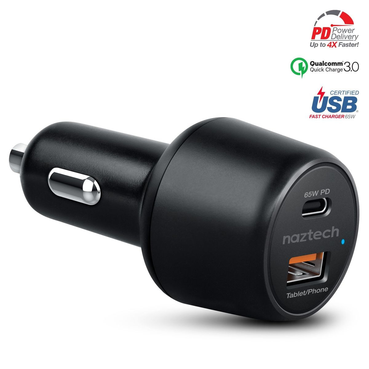 SpeedMax65 PD65W + QC3 Car Charger product image
