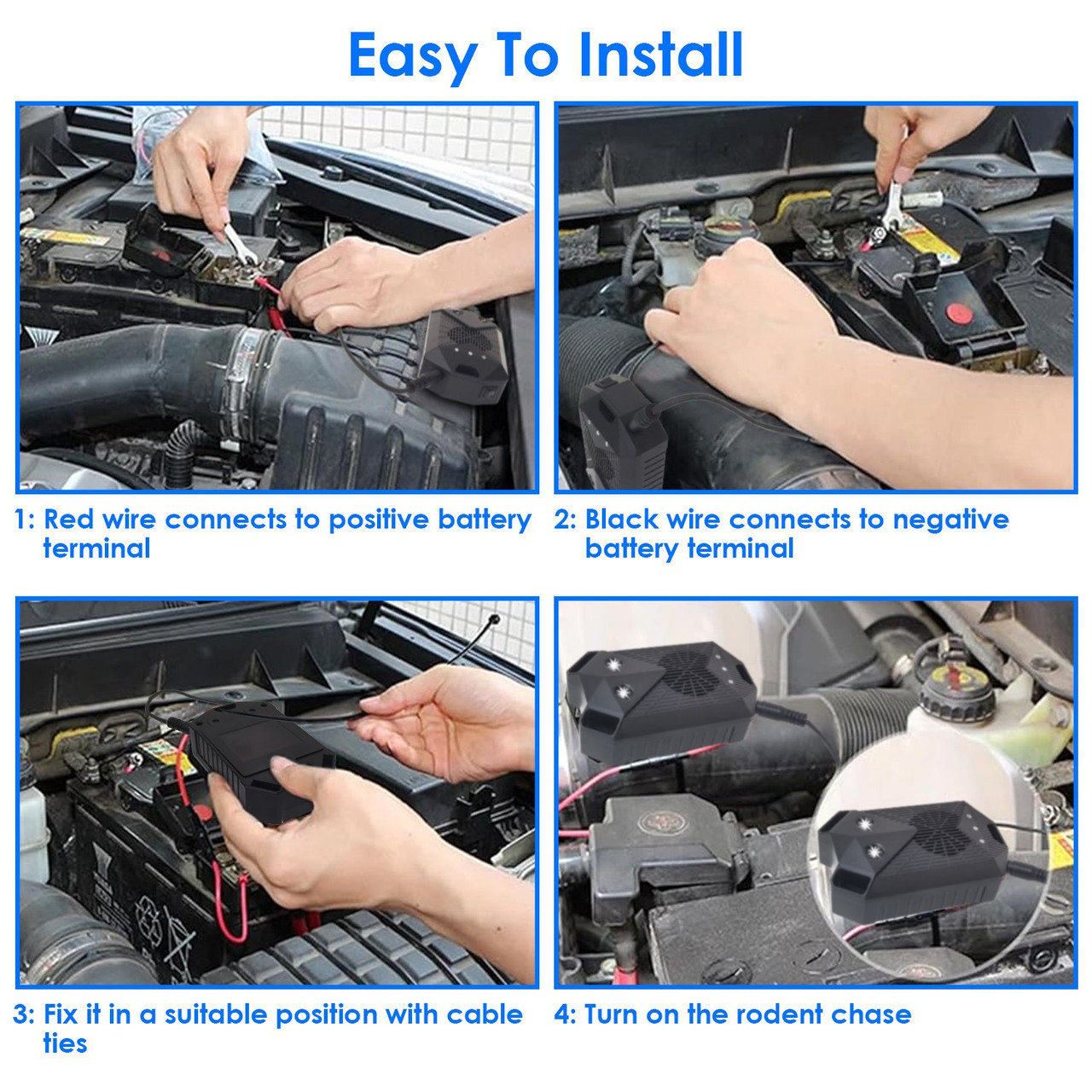 Under Hood Car Ultrasonic Rodent Repeller (2-Pack) product image