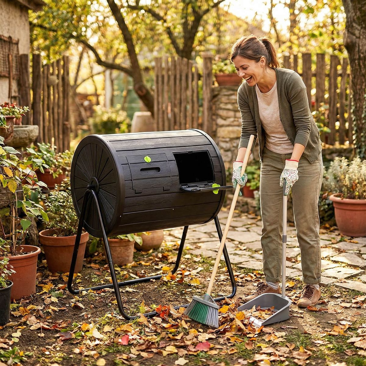 Dual Chamber Compost Tumbler  product image