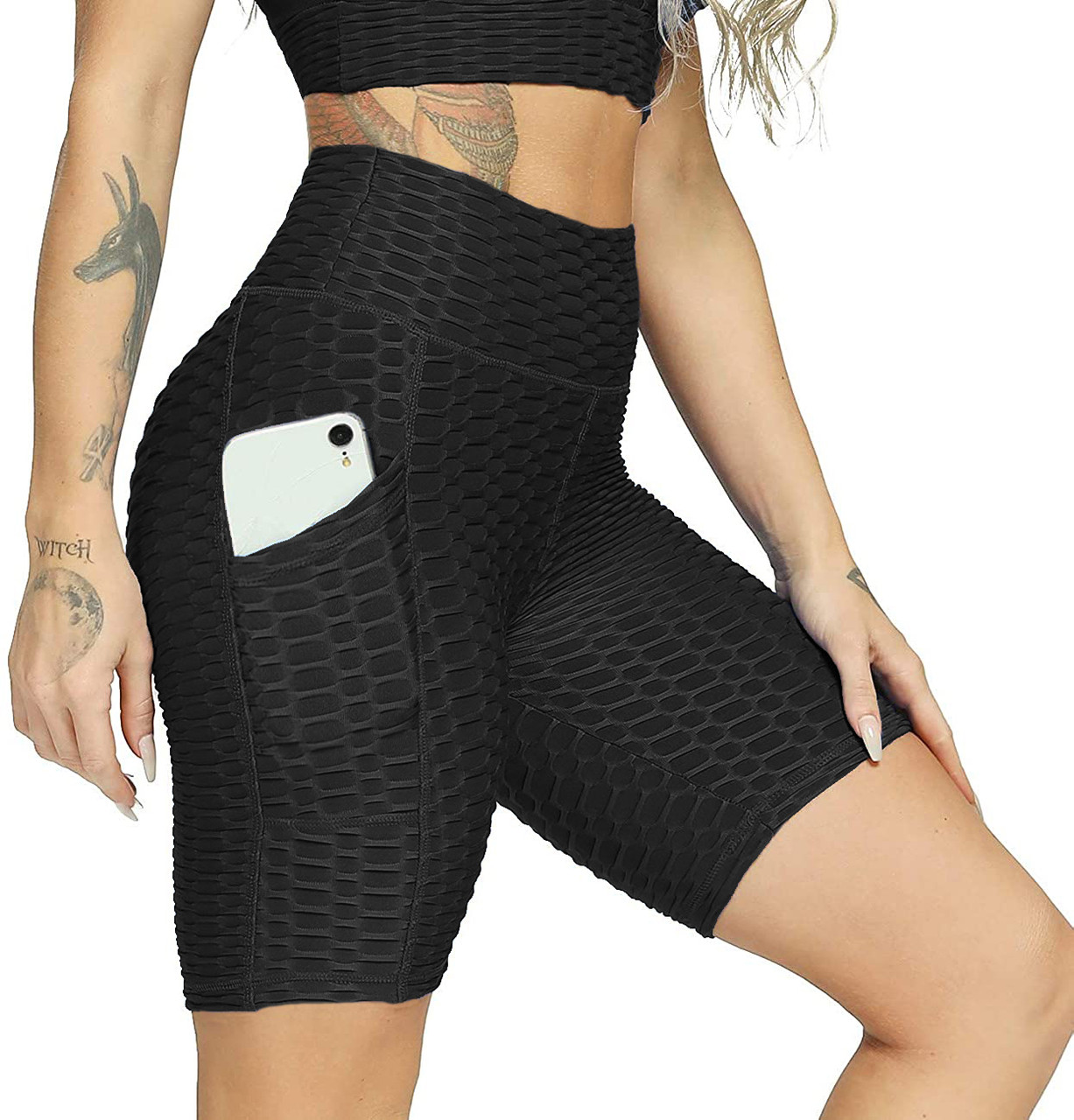 Haute Edition® Women's Booty Lift Biker Short with Pockets product image