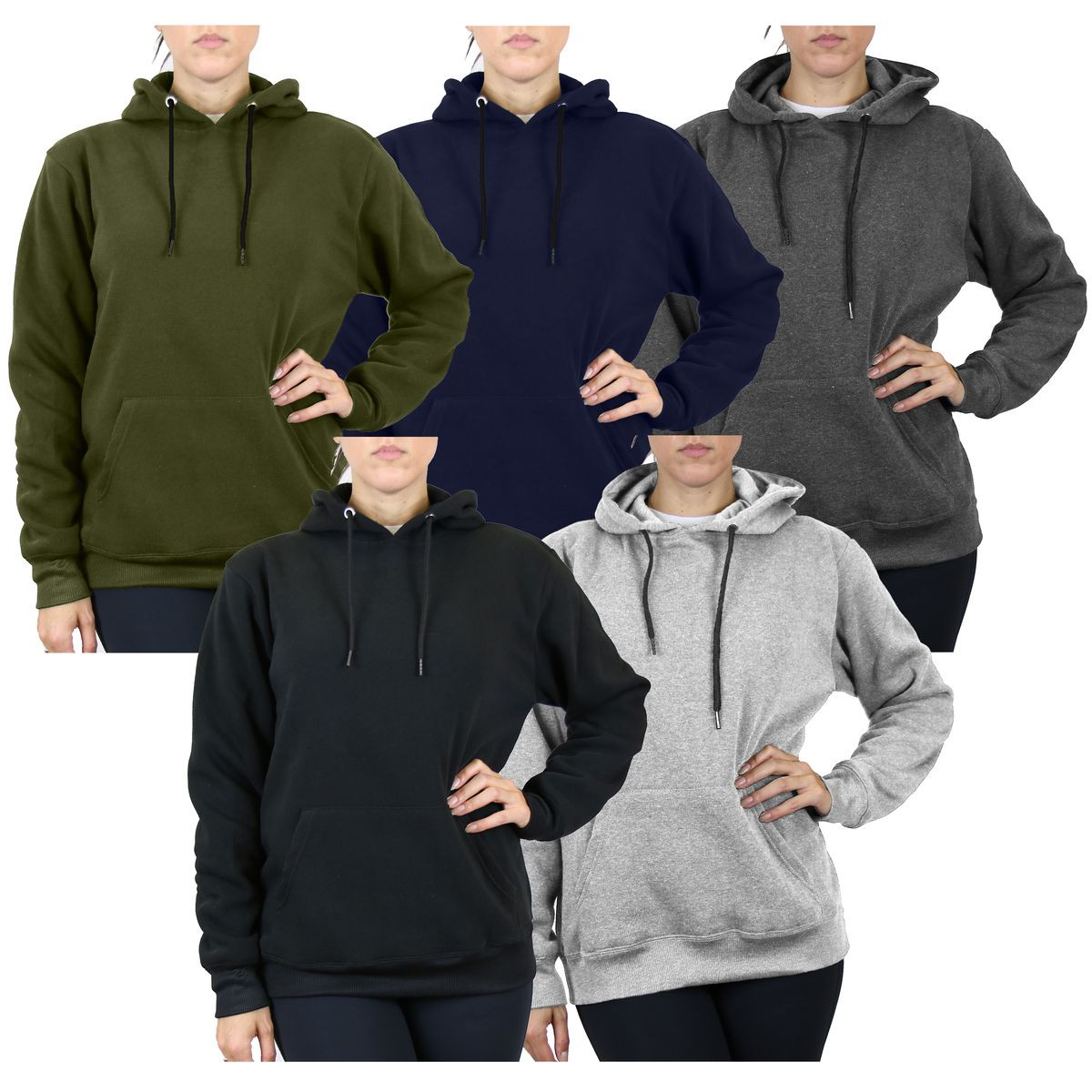 Womens Heavyweight Fleece Lined Pullover Hoodie product image