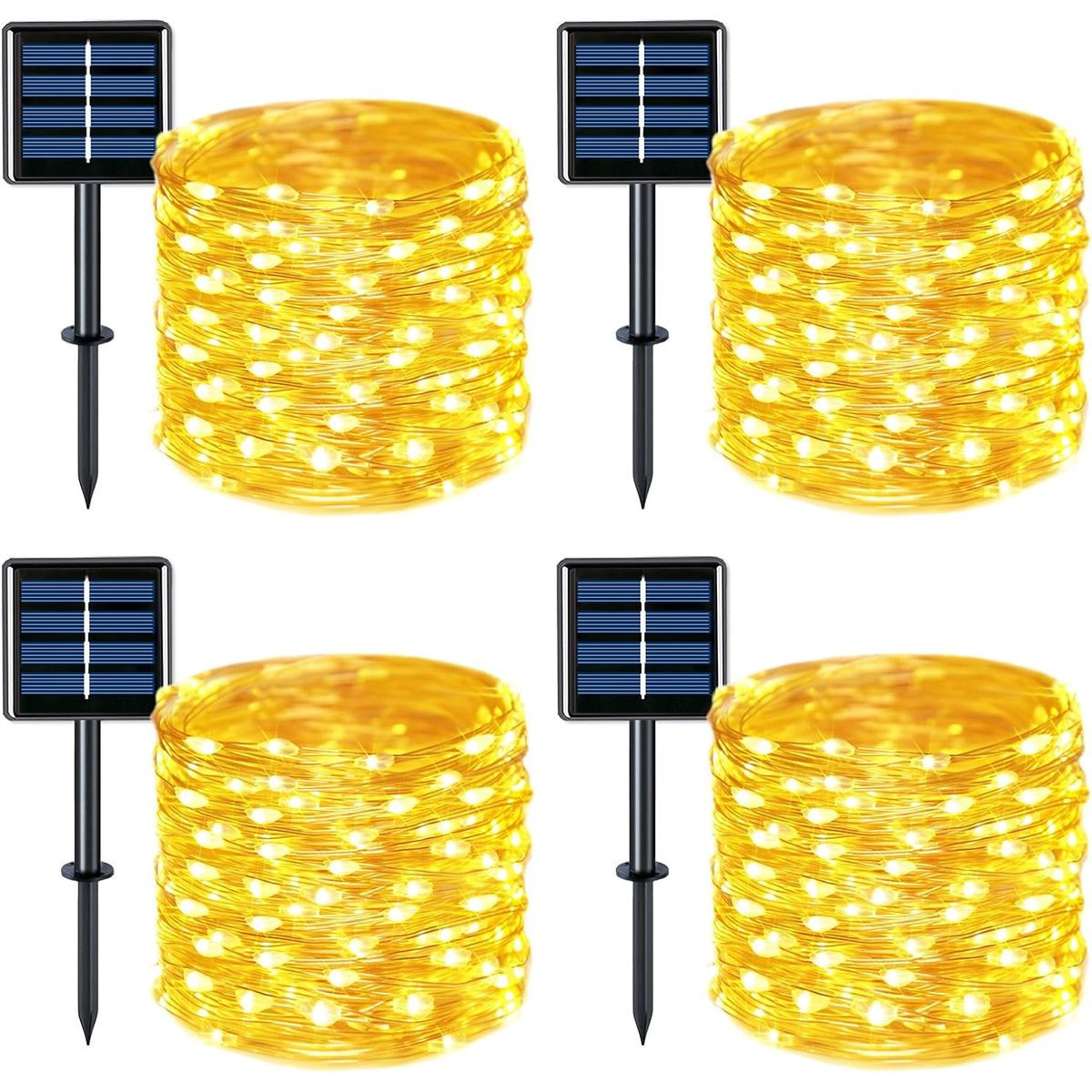 66-Foot Solar LED Fairy String Light (4-Pack) product image