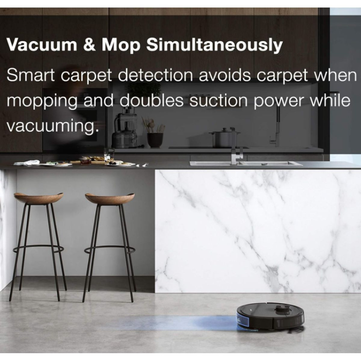 Ecovacs Deebot Ozmo T8 AIVI Robot Vacuum and Mop product image
