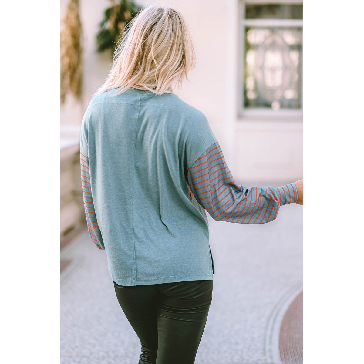 Emma Striped Bishop Sleeve Top product image