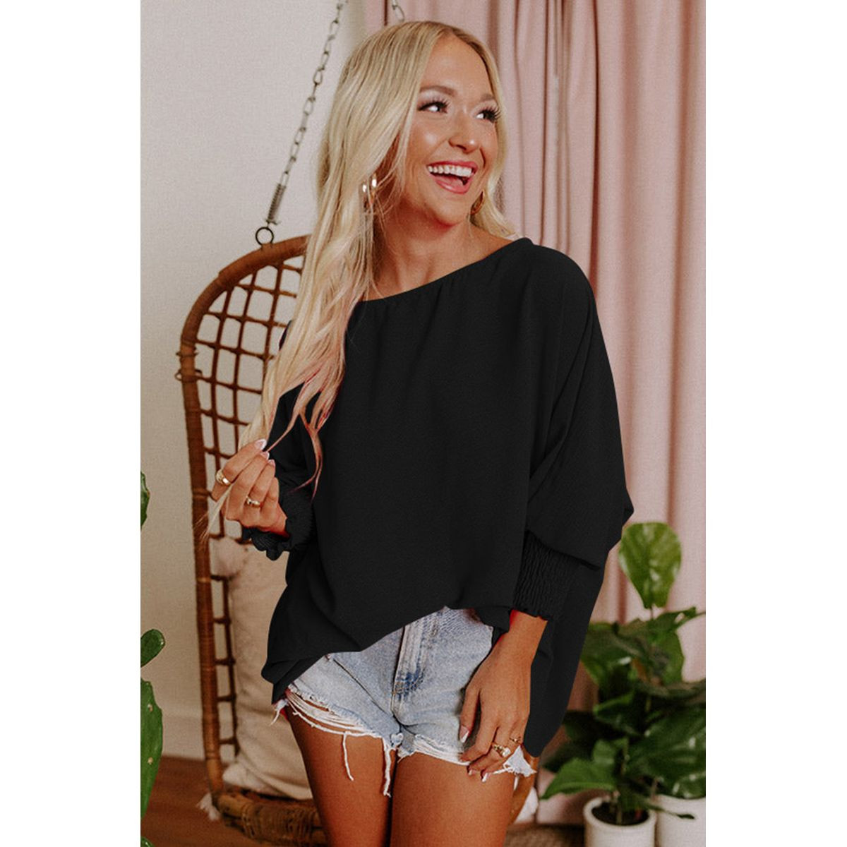 Alessia Smocked Wrist Shift Top product image