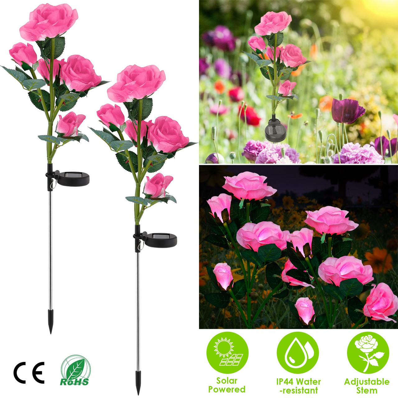 Solar Garden Rose Light (2-Pack) product image