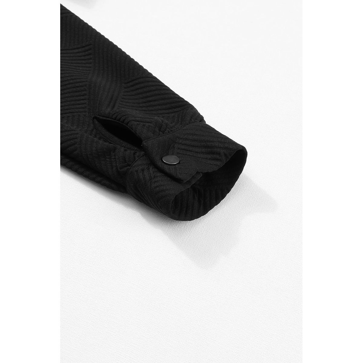 Rosalie Textured Flap Pocket Buttoned Shacket product image