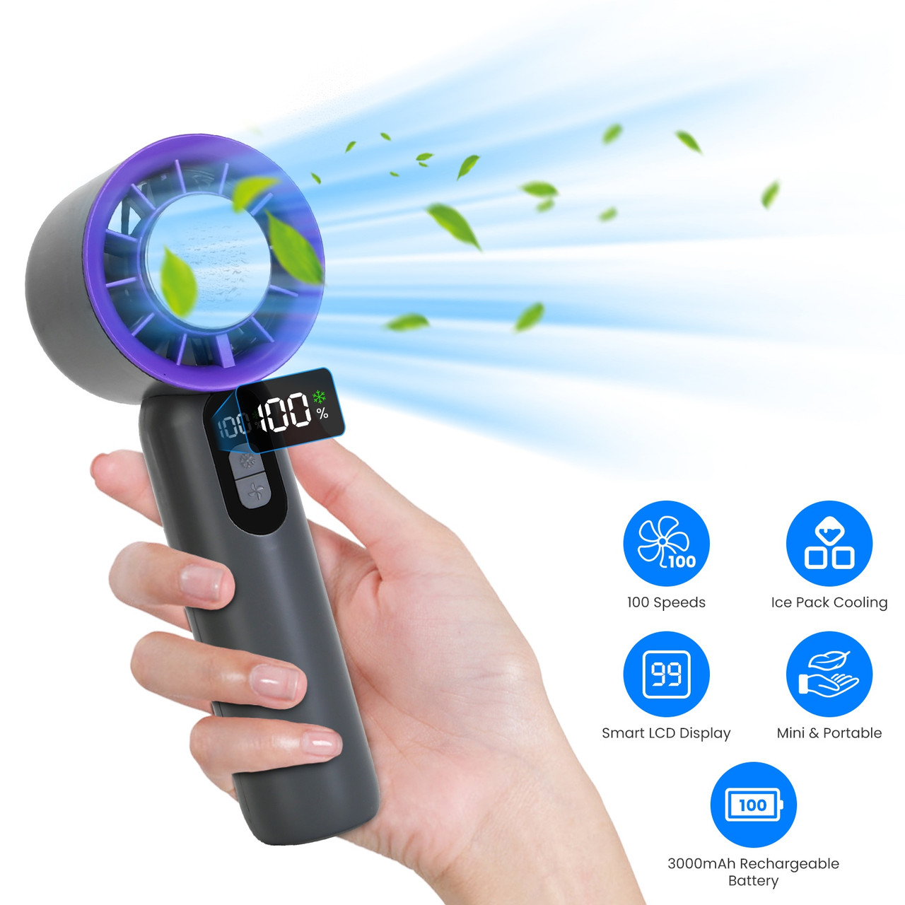 Handheld Fan with Ice Cooler product image