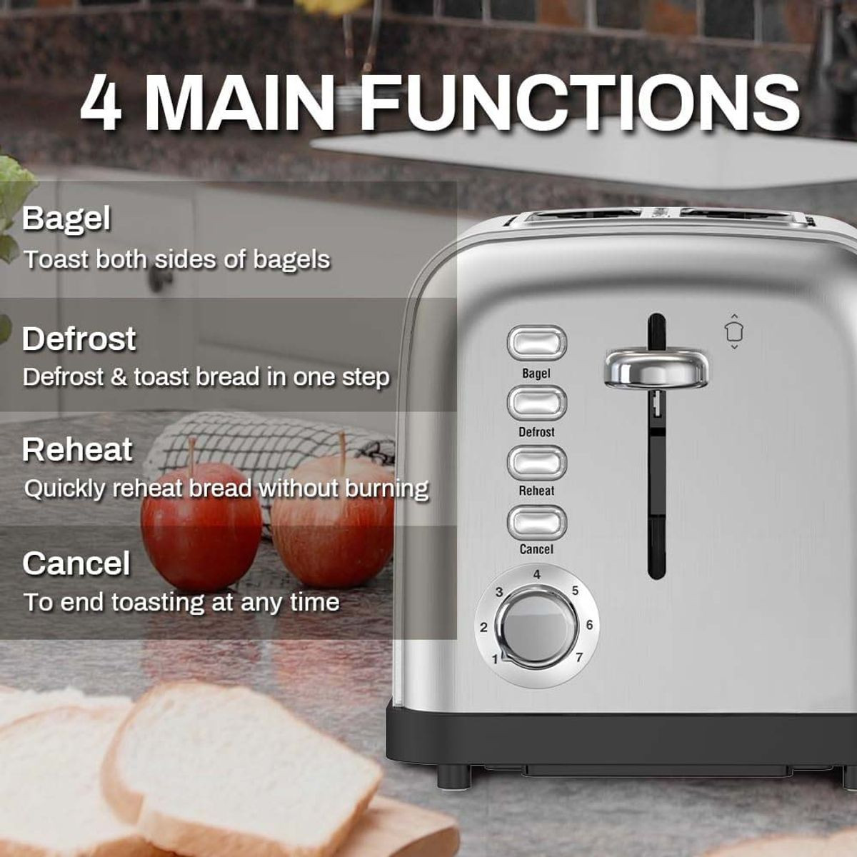 Cook N Repeat Extra-Wide 2-Slice Toaster product image