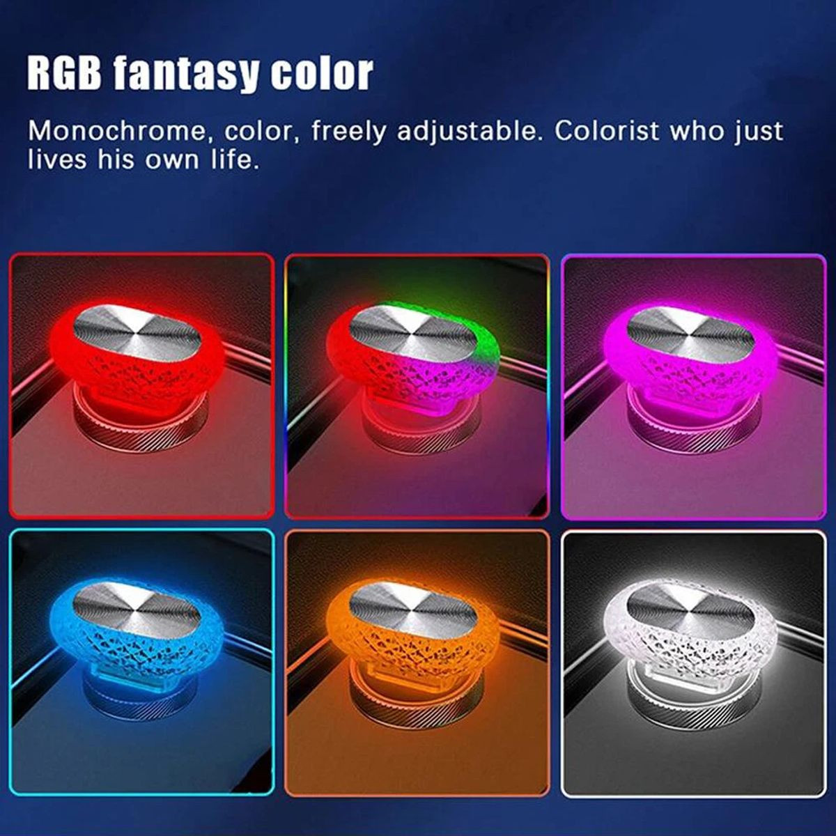 Oval Angel Eye USB Car Interior Decorative Light product image