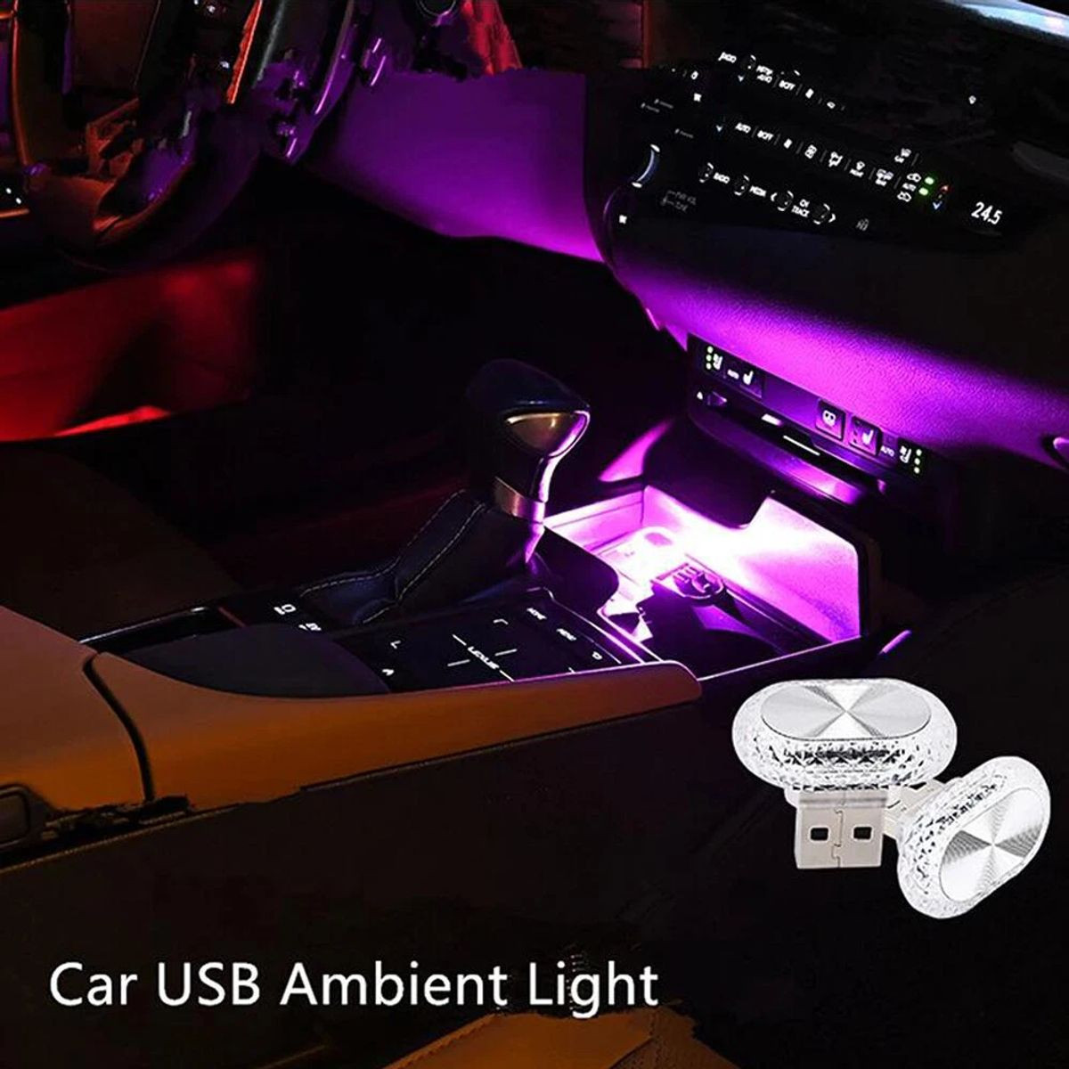 Oval Angel Eye USB Car Interior Decorative Light product image