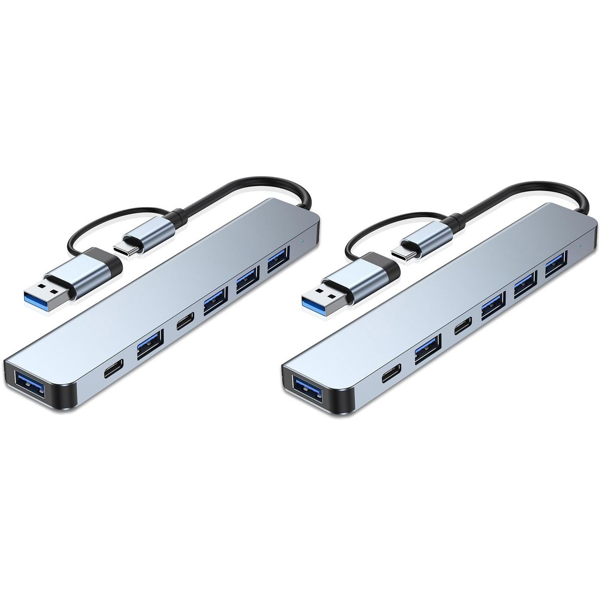 7-in-1 Aluminum USB C & USB Hub (2-Pack) product image