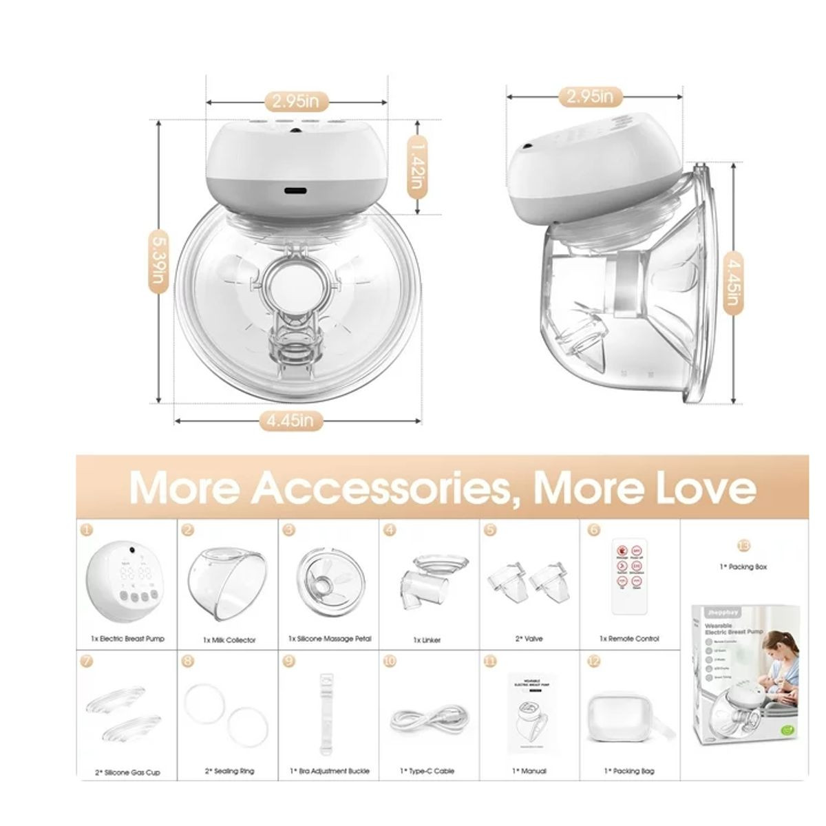 Totmizby Portable Breast Pump product image