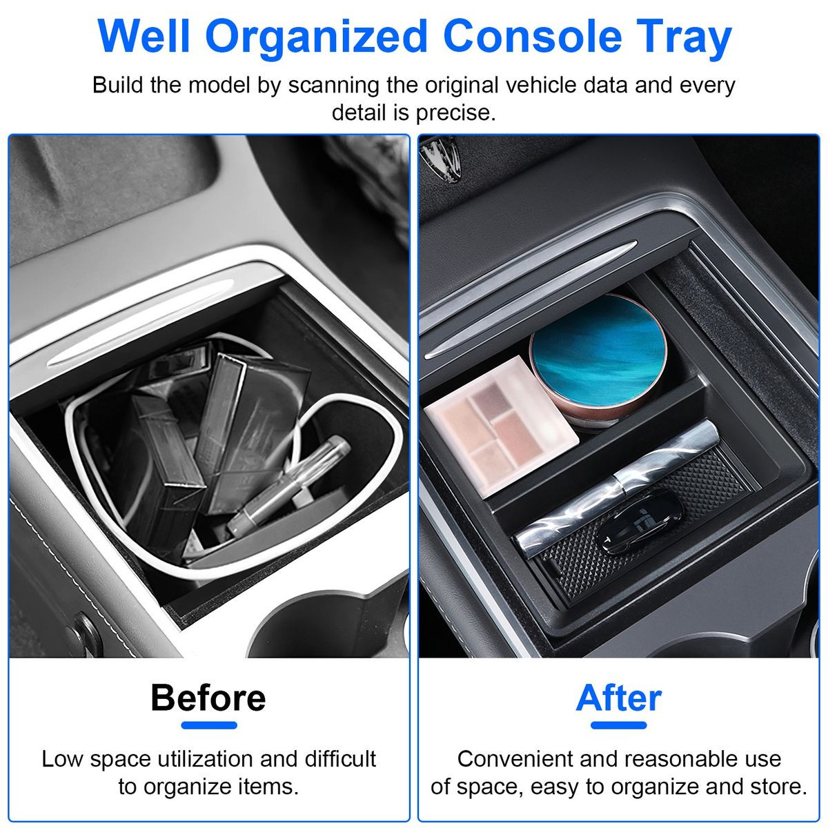 Center Console Organizer Tray (Tesla MODEL 3/Y 2021-2023) product image